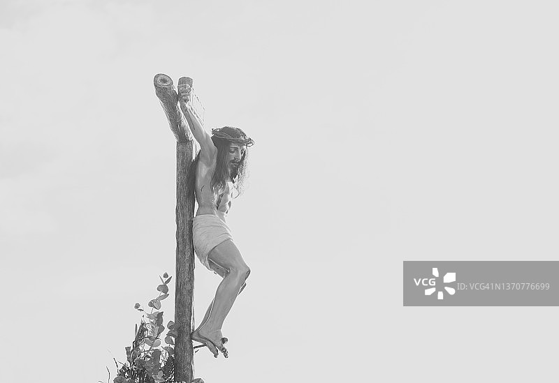 游行队伍中的基督图片素材