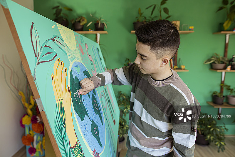 拯救地球儿童创意图片素材