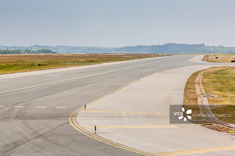 桑坦德机场的跑道图片素材