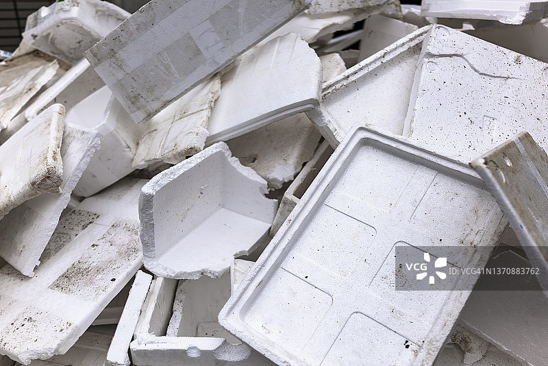 塑料盒子堆，全画幅图片素材