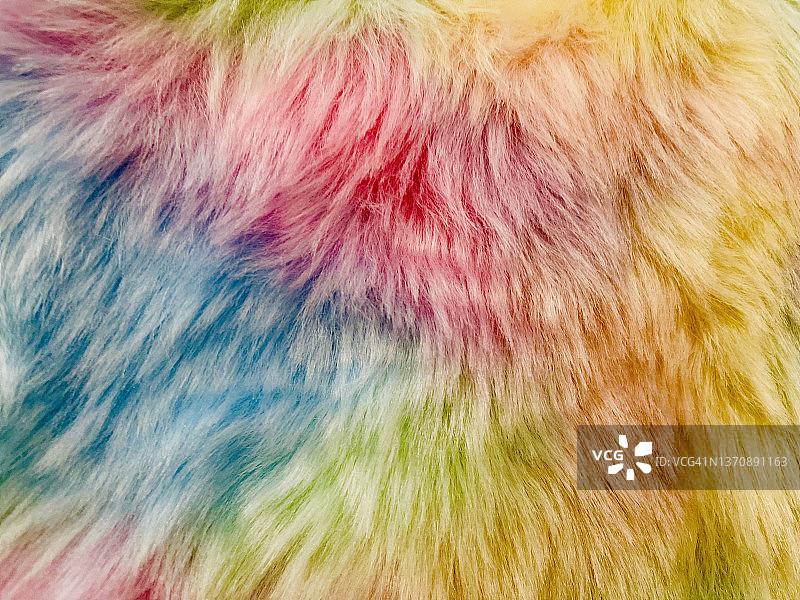 抽象彩色人造毛皮图片素材