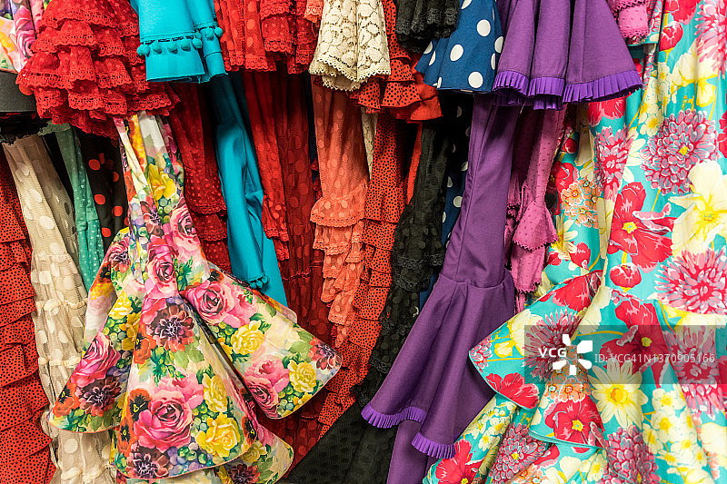 弗拉门戈舞裙特写图片素材