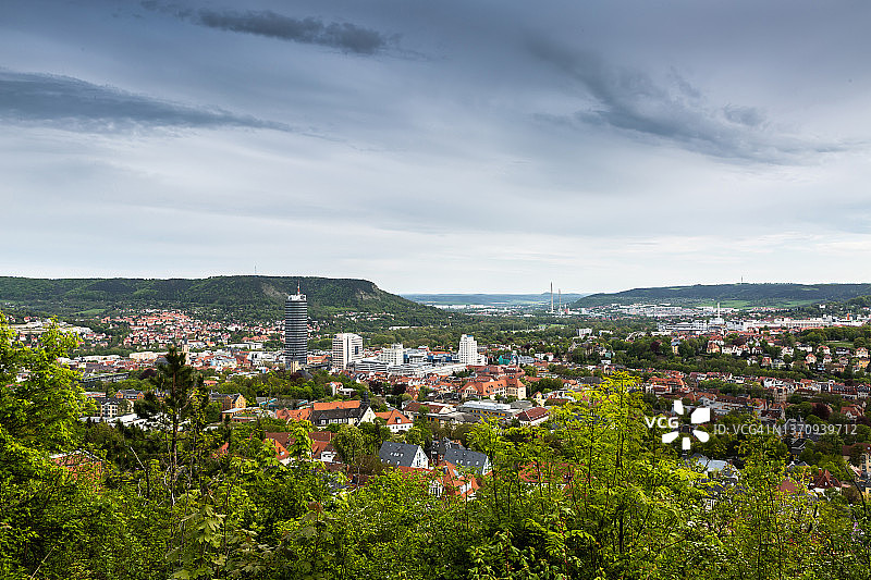 耶拿天际线（图林根州，德国）图片素材