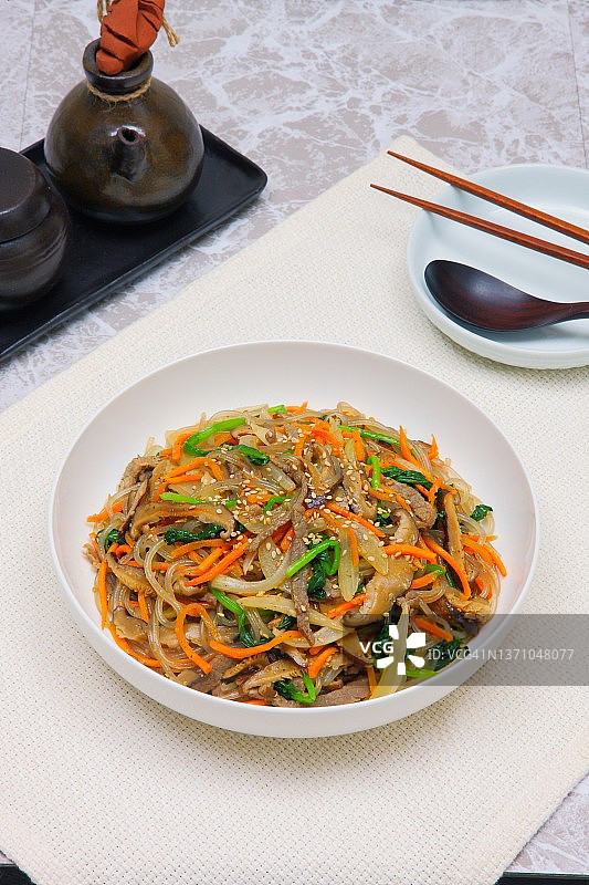 韩式杂菜图片素材