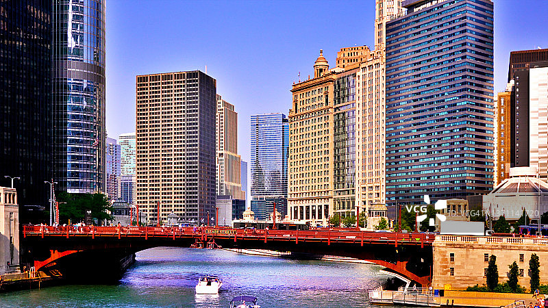 芝加哥商业区市中心图片素材