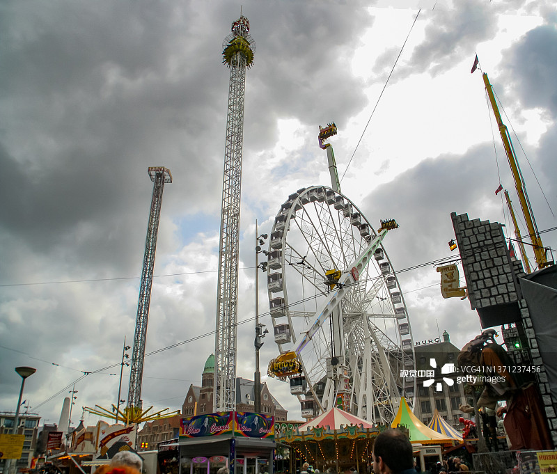 荷兰阿姆斯特丹水坝广场图片素材