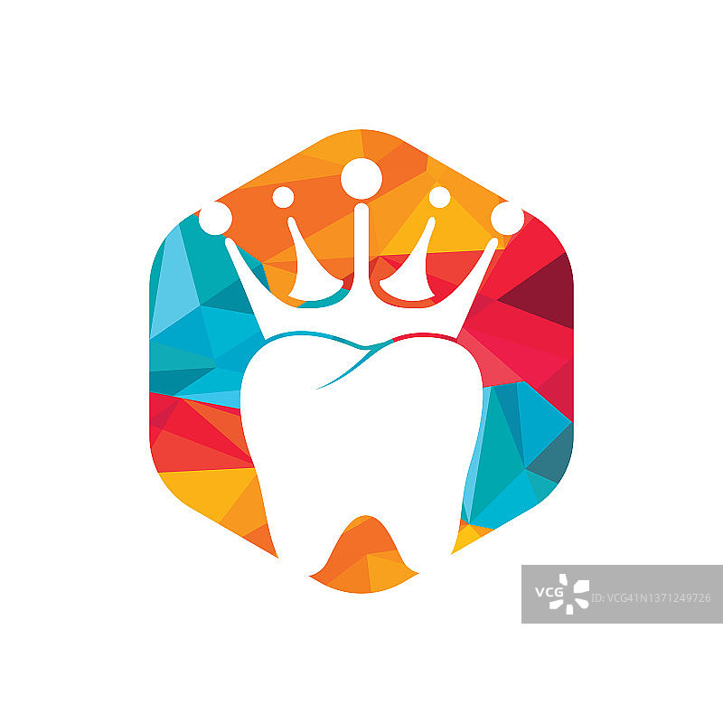 牙科牙齿牙冠矢量标志设计图片素材