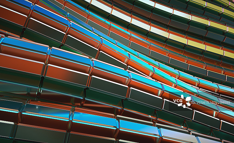 抽象几何形状立方体图片素材