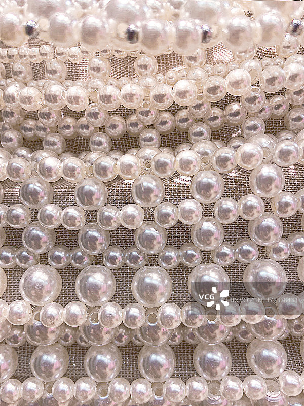 珍珠首饰背景微距拍摄图片素材