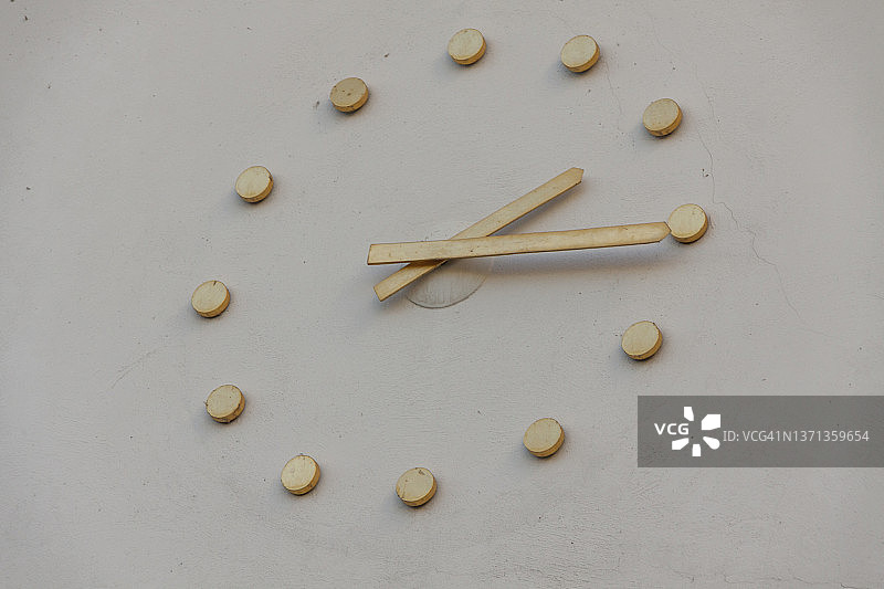 墙壁挂钟表面细节图片素材