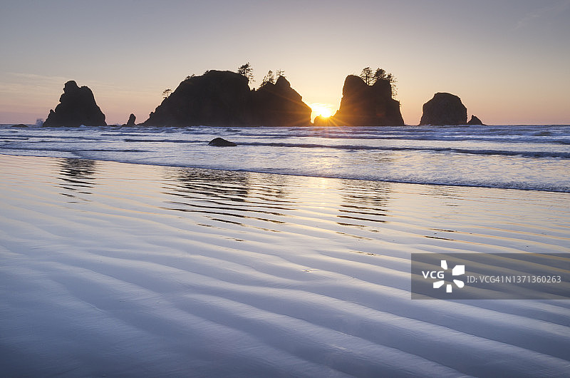 石狮海滩，奥林匹克国家公园图片素材