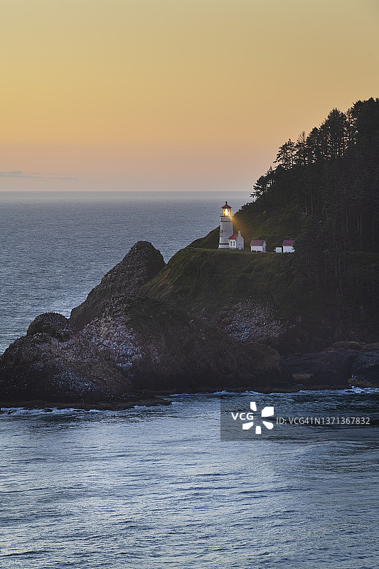 俄勒冈州赫西塔角灯塔图片素材