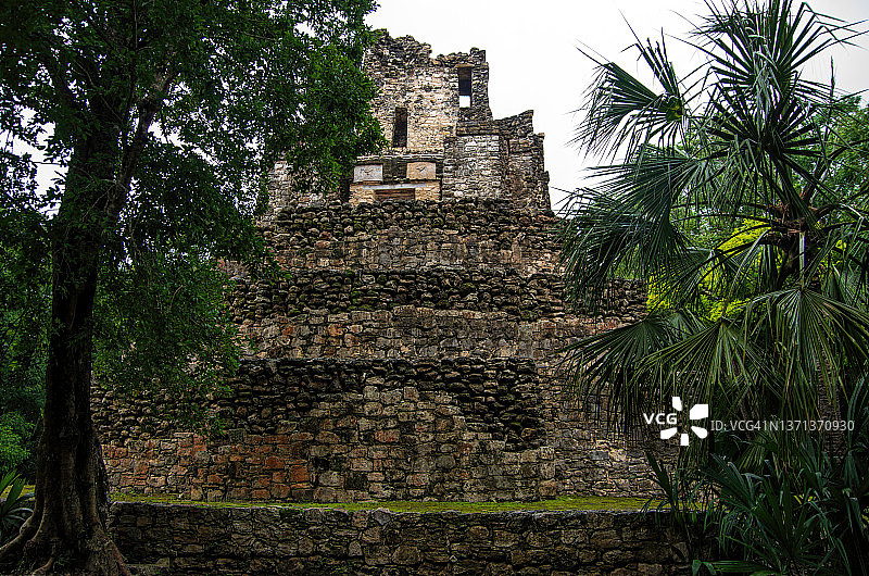 穆伊尔金塔纳罗奥的城堡结构81-13，墨西哥图片素材