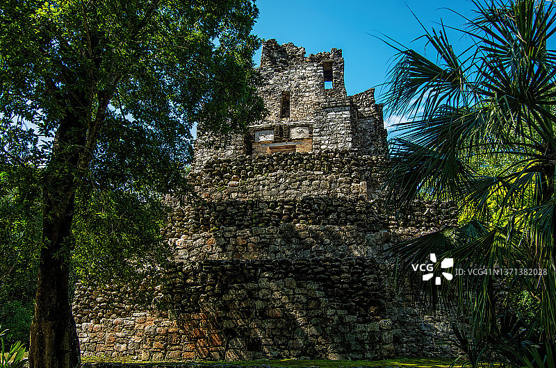 穆伊尔金塔纳罗奥的城堡结构81-13，墨西哥图片素材