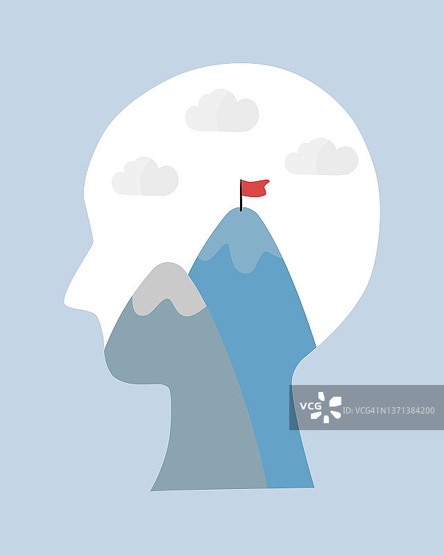 内部有图像的头部图标插画图片素材