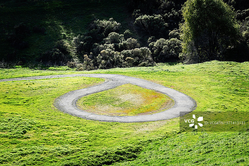 环形路和死胡同图片素材