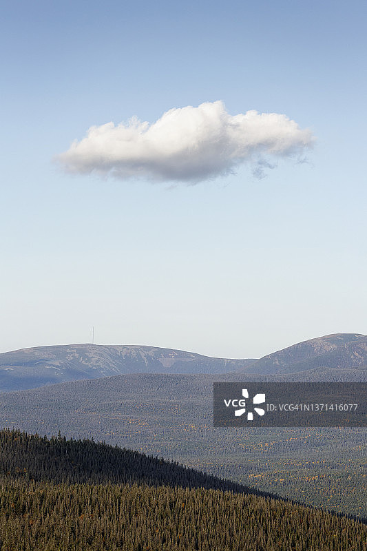 加斯佩西国家公园，麦格里格勒山脉上空的云图片素材