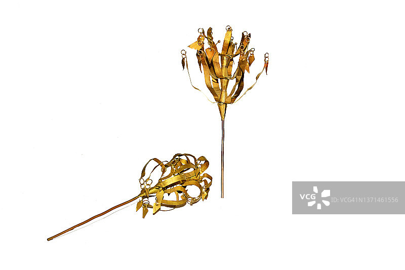 卡罗地区的传统珠宝，印度尼西亚北苏门答腊图片素材