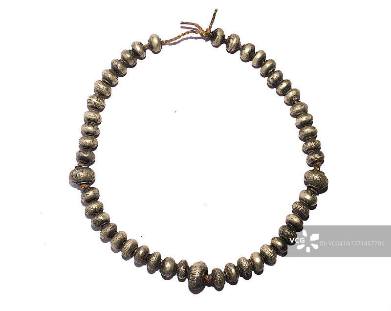 北苏门答腊卡罗族传统珠宝Berahameni项链图片素材