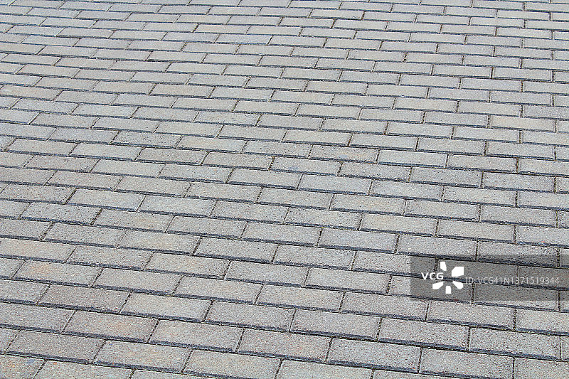 块状铺路板特写：顶视图背景纹理图片素材