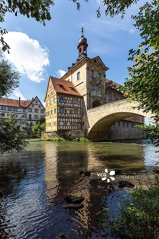 德国巴伐利亚州班贝格老市政厅图片素材