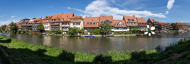 班贝格小威尼斯老城全景（德国巴伐利亚州）图片素材