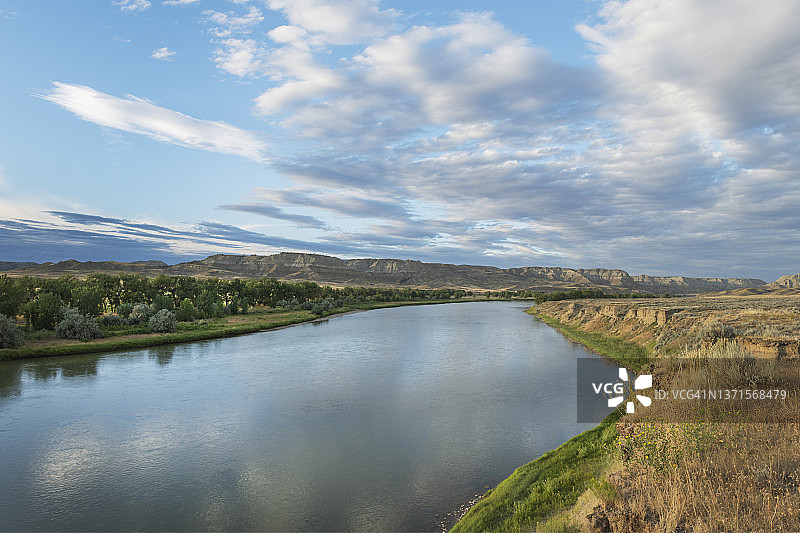 蒙大拿州密苏里河上游图片素材