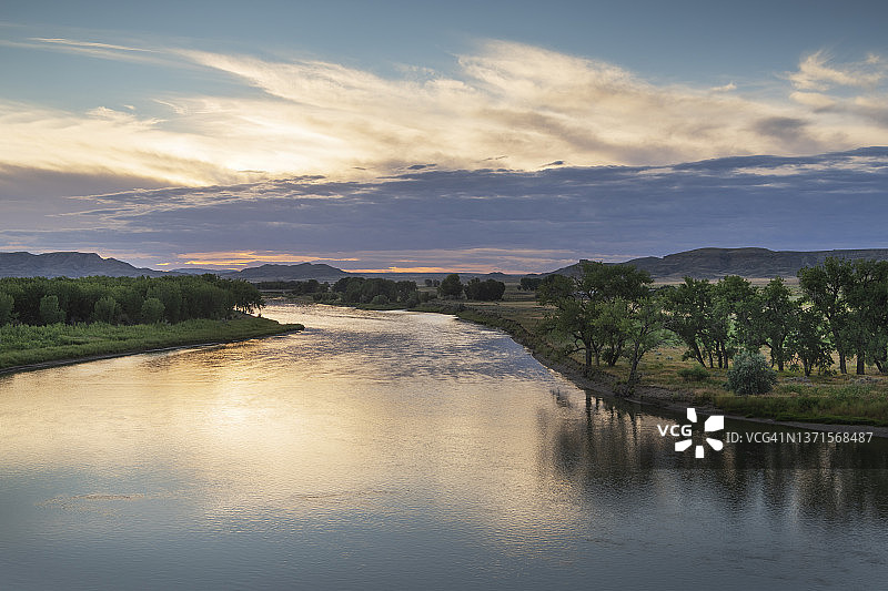 朱迪思登陆点，上密苏里河国家纪念地图片素材