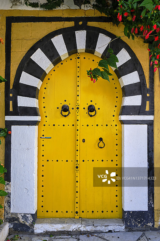 突尼斯，西迪布赛义德村图片素材