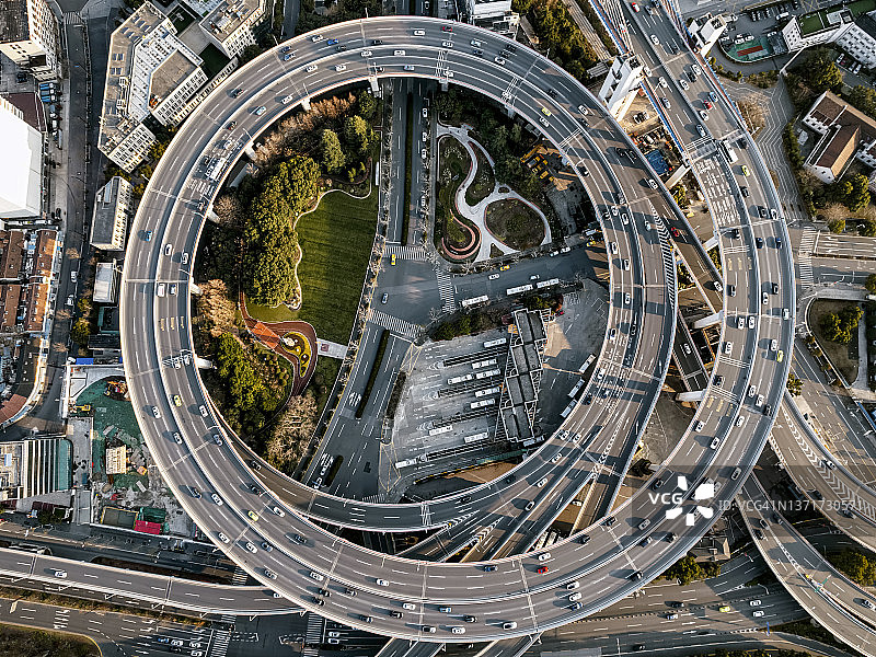 螺旋高架道路立交桥图片素材