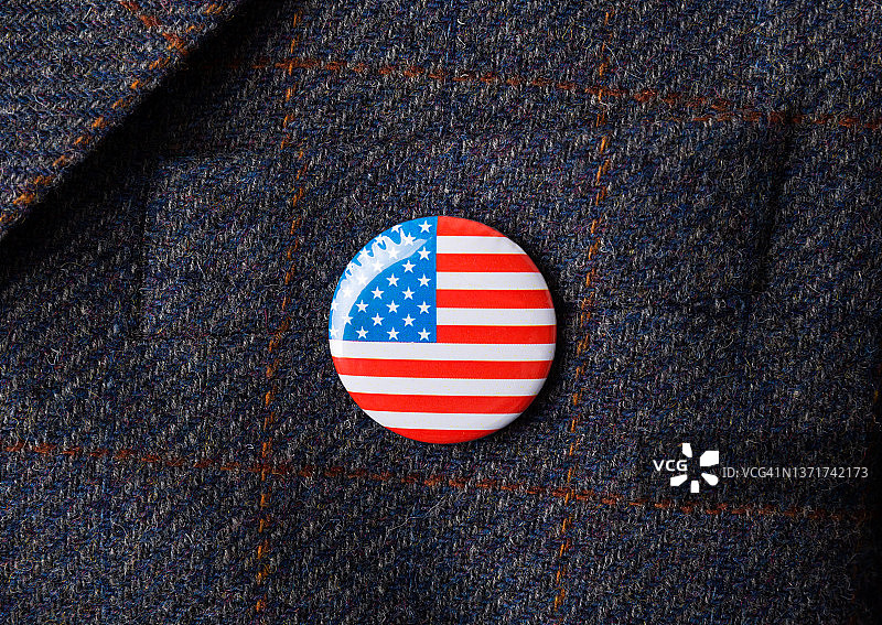美国国旗徽章，带复制空间图片素材