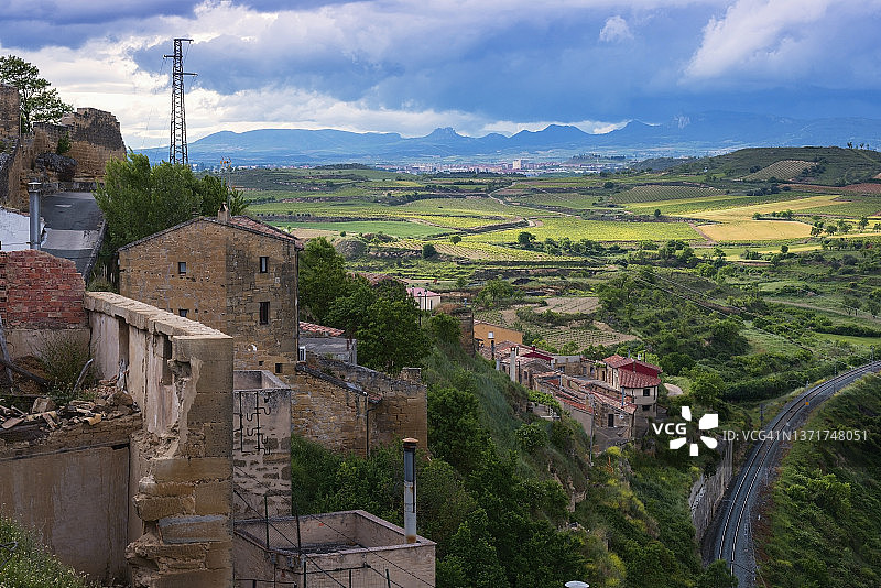西班牙布里奥内斯拉里奥哈景观图片素材