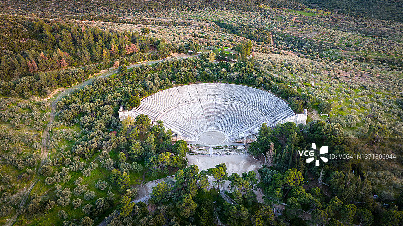 希腊埃皮达鲁斯古剧场图片素材