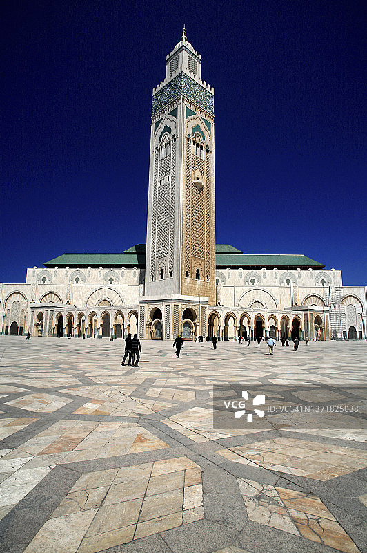 哈桑二世清真寺，卡萨布兰卡，摩洛哥图片素材