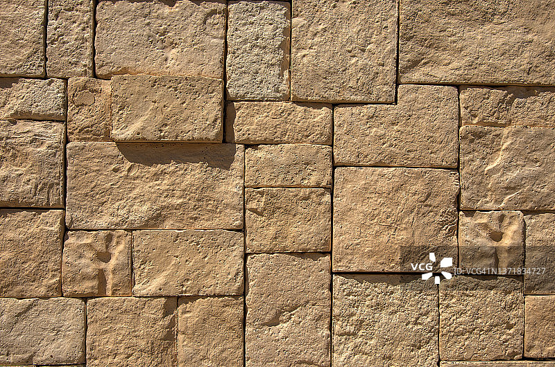 不规则砂岩砖墙图片素材