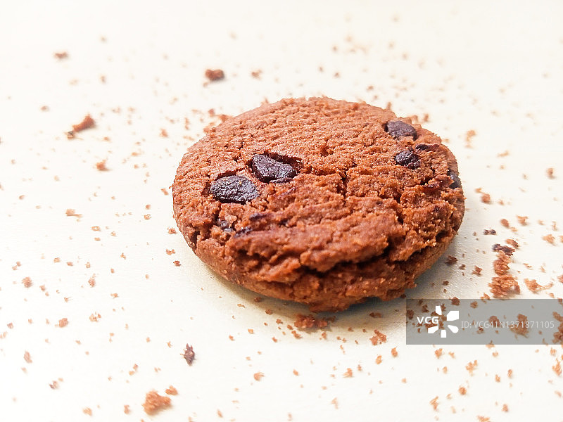 巧克力饼干特写图片素材