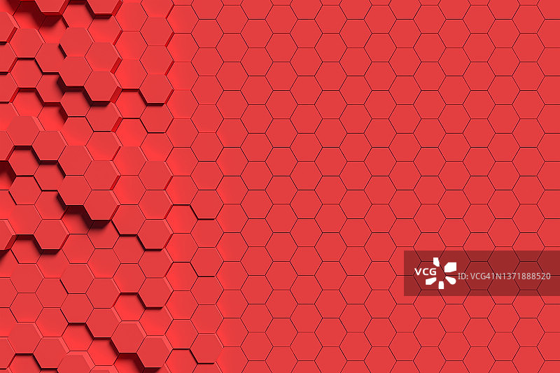 3D蜂窝抽象背景-3D图形软件生成图片素材