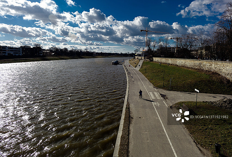 克拉科夫的维斯瓦河图片素材