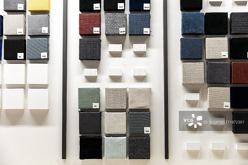 挑选布料图片素材