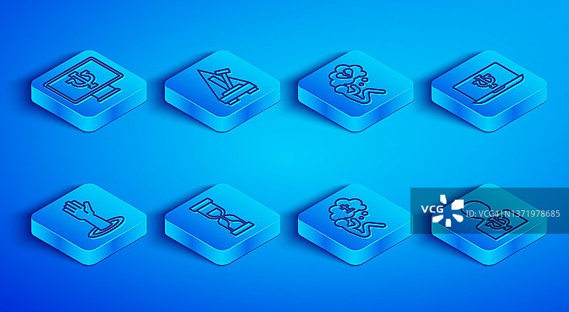 心理学家在线、节拍器、破碎的心或离婚、旧沙漏、葬礼悲伤、援助之手和心理学、Psi图标矢量图图片素材