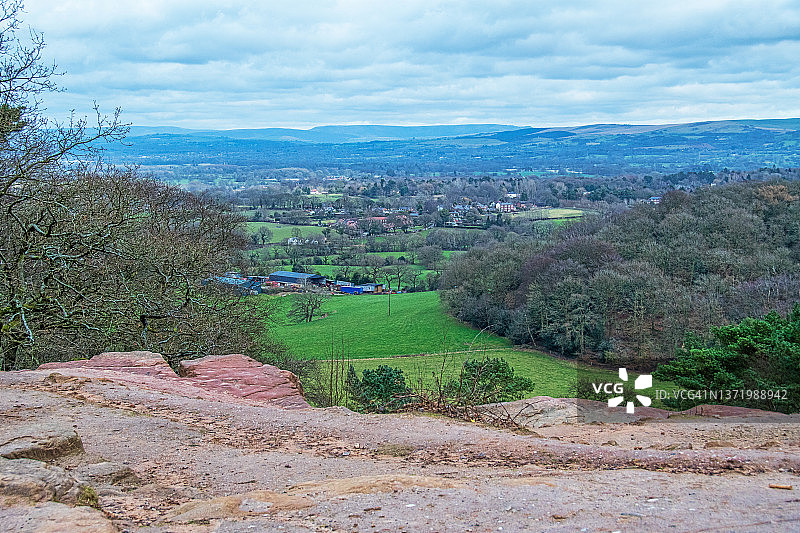 俯瞰柴郡平原图片素材