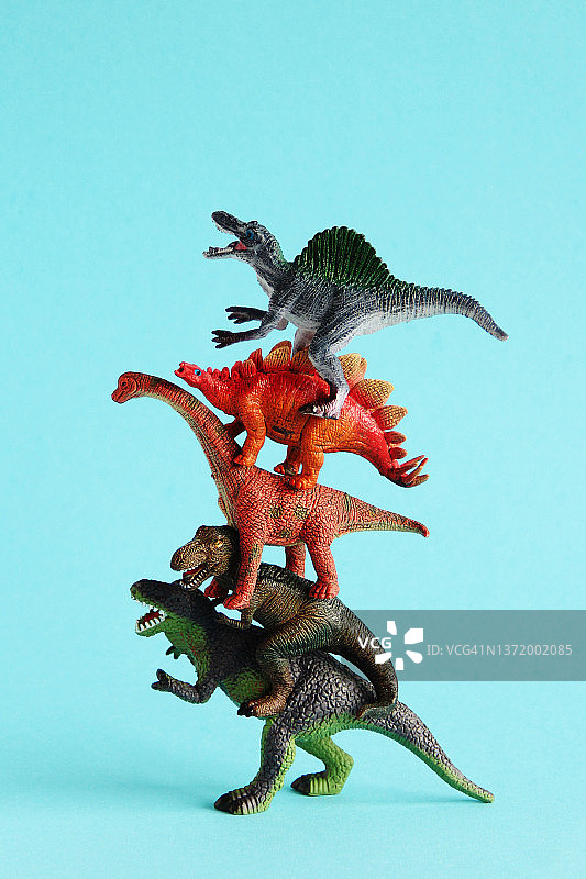 一堆玩具恐龙图片素材