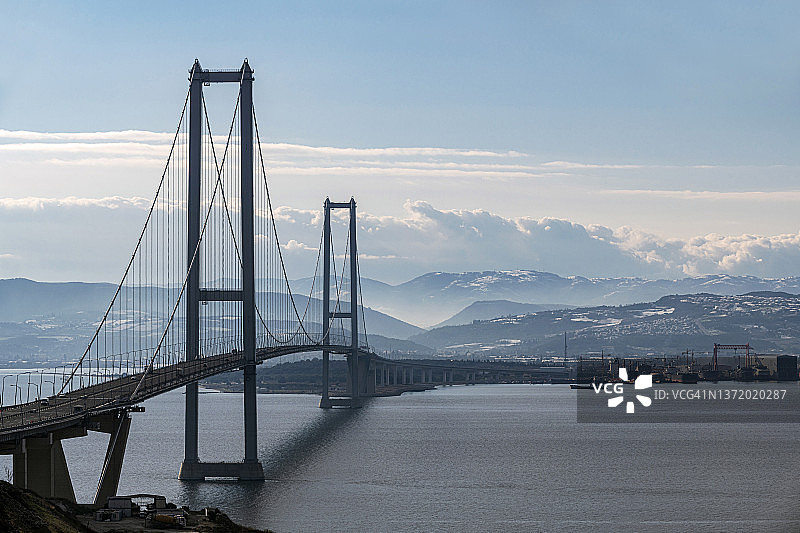 土耳其科贾埃利省奥斯曼加齐大桥（伊兹米特湾大桥）图片素材