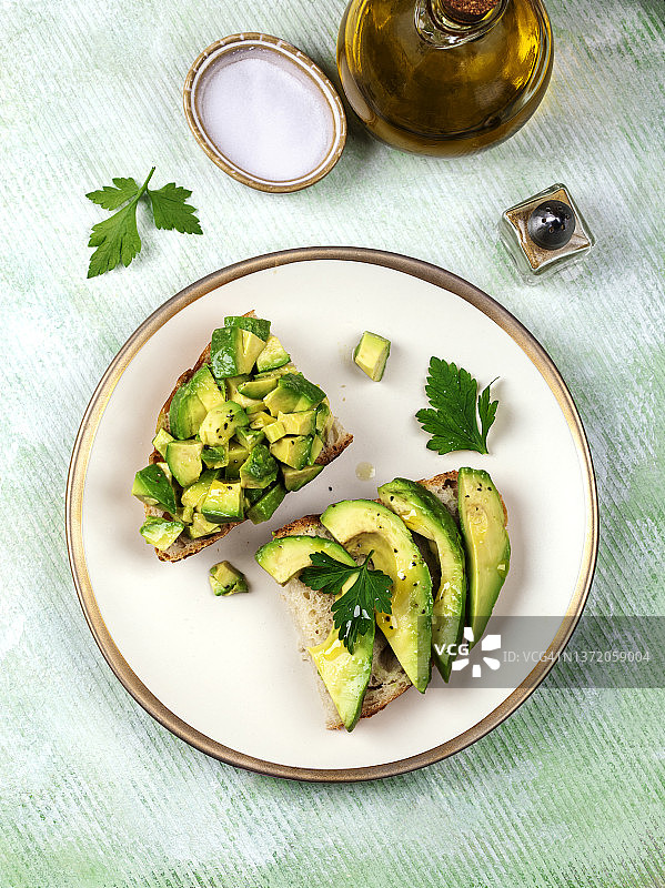 鳄梨三明治图片素材