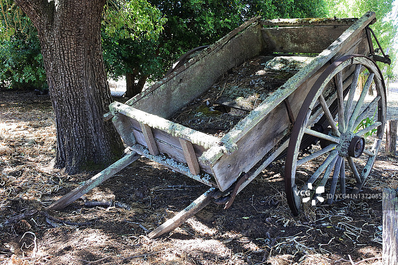废弃的旧车轮图片素材