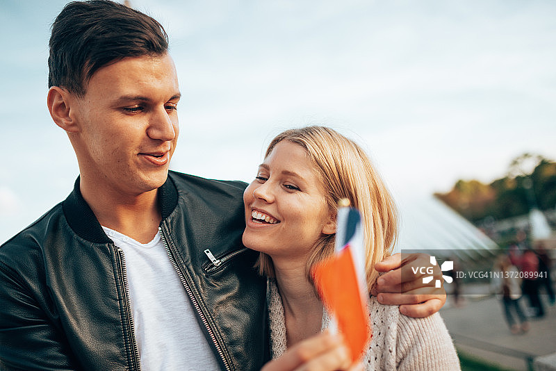 在巴黎的游客图片素材