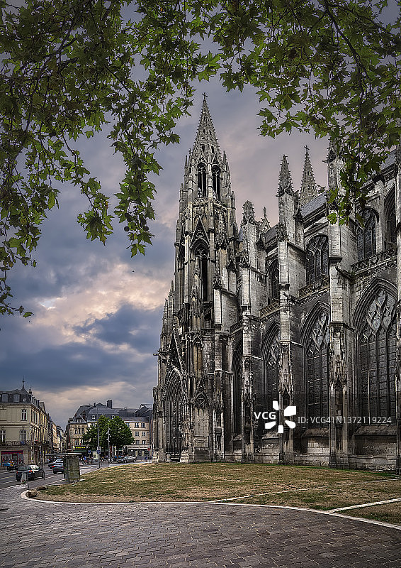 法国鲁昂的圣旺修道院图片素材