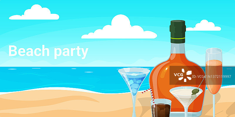 海滩派对图片素材