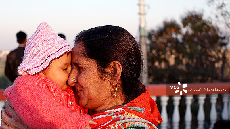 祖母和孙女图片素材