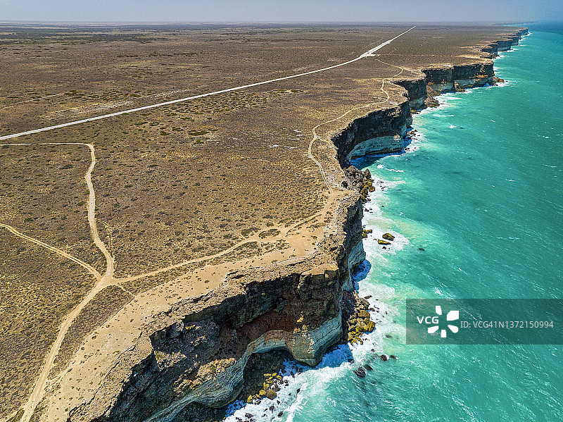 澳大利亚南部纳拉伯平原的大澳大利亚湾图片素材